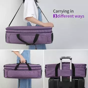 Heavy Duty Cutting Machine Carrying Bag – Well Organized Made With Oxford Cloth Tear Resistant blue серый