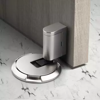 Heavy Duty Mechanical Door Stop Adjustable Windproof Zinc Alloy Door Stopper Non-punch Magnetic Door Holder