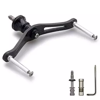 HEIGHTEN 90mm Reel Handle (No Knob) 1.5K Carbon Cloth Carbon Shimano DAIWA Universal Spinning Reel Carbon Series (1.5K Carbon) (330)