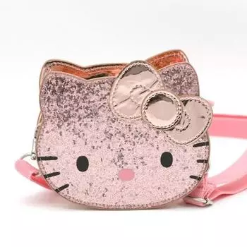 Hello Kitty Детская сумка-тоут Bling Bling Glitter Bead Cross Bag KTK-XB01P, популярный персонаж в Корее