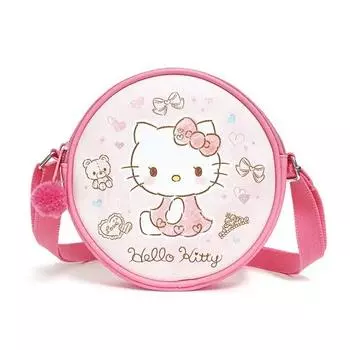 Hello Kitty Детская круглая сумка для пикника через плечо KTM-RD42P, популярный персонаж в Корее