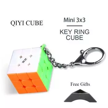 Hellocube 2020 Qiyi брелок 3x3 куб 3x3x3 мини брелок головоломка игрушки образовательные для детей