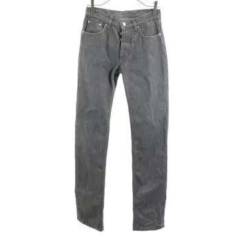 HELMUT LANG made in Italy Straight denim pants w26 Gray Button fly jeans Women Used
