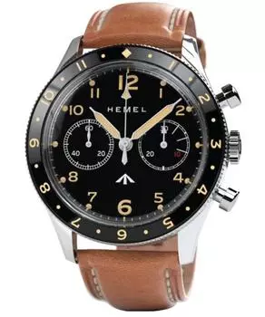Hemel Airfoil Ceramic Bezel Black с циферблатом Super-LumiNova C3, механические мужские часы HF25 100M чёрный