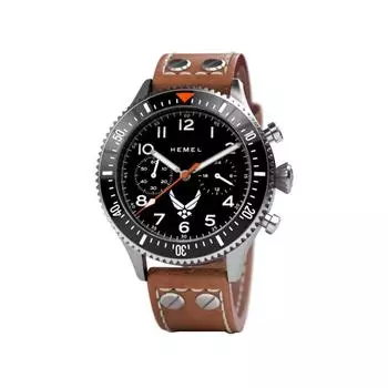 Hemel USAF Special Edition Misson Objectives Black с циферблатом Super-LumiNova C3 Quartz HFUSAF1-03 100M Мужские часы чёрный