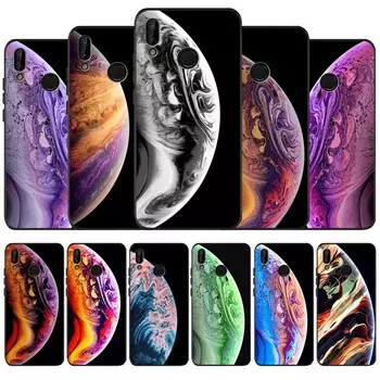 hemisphere black Phone Case for huawei P40 P30 P20 P10 Pro P9 Lite nova 4E 6SE Psmart 2 2019 Y6 9 Prime cover Shell Huawei P9 Lite