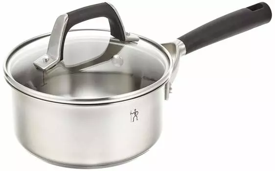Henckels Style Basic One Hand Pot 16 см Кастрюля из нержавеющей стали IH совместимая с японским серебряным антипригарным покрытием HI 1.5L [Авторизованный продукт] 40585-160 серебряный