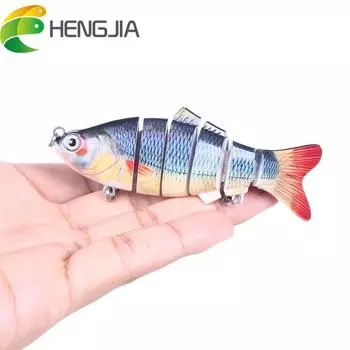 HENGJIA 1 шт. 10 см-18 г 6 секций мульти шарнирные приманки для ловли гольяна приманка для ловли щуки