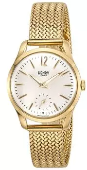 [Henry London] WESTMINSTER Ivory Dial Stainless Steel Windglass Quartz 30MM London Watch HL30UM0004 Womens Beige [Товар]