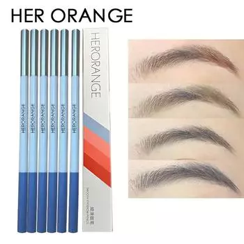 HER ORANGE ~ чрезвычайно тонкий и гладкий карандаш для бровей для женщин, водостойкий, устойчивый к поту, натуральный и стойкий карандаш для бровей 01