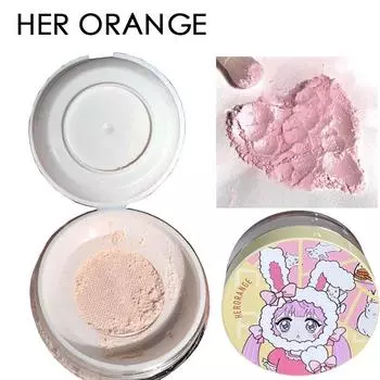 HER ORANGE ~ Cloudy Soft Mist Рассыпчатая пудра Невидимые поры Стойкий консилер Pearl Natural 02