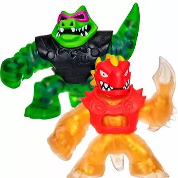 Heroes of Goo Jit Zu Water Blast Versus Pack 2 Набор фигурок Эксклюзивная золотая фигурка Blazagon Lockjaw - vs.