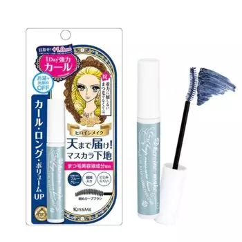 Heroine Make Curl Keep Mascara Base Blue Grey 6g Mascara Base Color Mascara Strong Curl Hot Water Facial Cleanser Off +