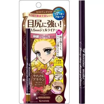 Heroine Make Long Stay Sharp Gel Liner 03 Natural Brown 0,07 г Плотная гелевая подводка Водостойкая формула