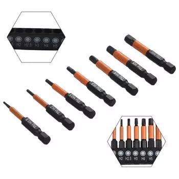 Hex Head Wrench Screwdrivers 1/4 Shank 6.35mm Shank