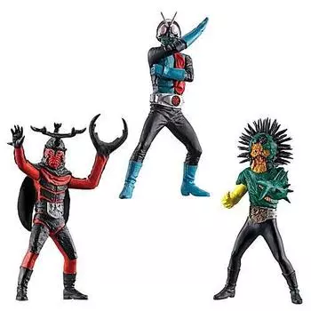 HG Kamen Rider Classic Ichi 3 types set Kamen Rider Old Gacha Gacha Capsule Toy [Assorted (1. No. 1/4. Unidogma/5. Kabutolong)]