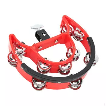 Hi Hat Tambourine Drum Set Ручная ударная установка Аксессуары для шейкера Металлический инструмент Колокольчик Трещотка