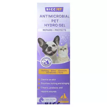 HICC Pet, Антибактериальный гидрогель для питомцев, для собак и кошек, 100 мл (3,4 жидких унции)