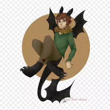 Hiccup Horrendous Haddock Iii Dragon Iron on Heat Transfer Printing, виниловые нашивки, наклейки для одежды, аппликации «сделай сам», моющиеся нашивки