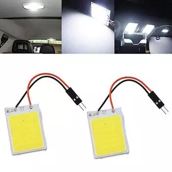 HID Белая 24COB светодиодная панельная лампочка Яркая внутренняя лампа багажника автомобиля Внутренняя купольная лампа