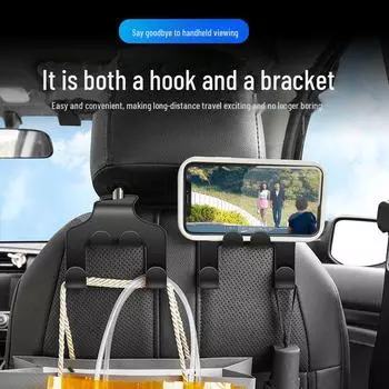 Hidden Car Hook for Small Items: Convenient seatback storage solution for your car. Keep your small items organized and within reach while on the go. single