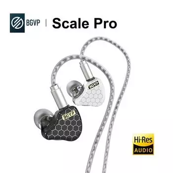 HiFi мониторные наушники BGVP Scale Pro 3,5 мм штекерные наушники-вкладыши IEM гарнитура проводные наушники, 1DD+1BA 3.5mm чёрный