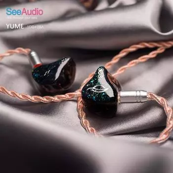 HiFi мониторные наушники SeeAudio YUME 3,5 мм внутриканальные наушники IEM гарнитура проводные наушники, 1DD+2BA YUME