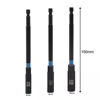 High Durability Hex Socket Wrench Adapter Set of Three Total Length 450mm