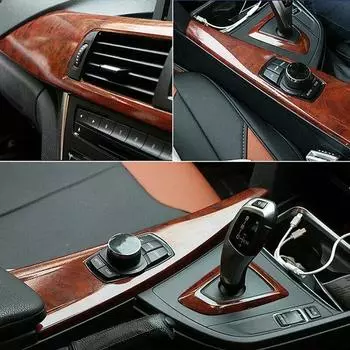 High Glossy Sticker Car Internal Adhesive DIY Film Wood Grain Vinyl Decal Car Interior Wood Grain Stickers Interior Decorative CHINA