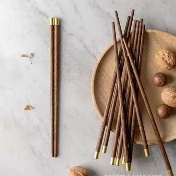 High-grade Wooden Chopsticks Wax-free and Unlacquered Round Wood Household or Gift Chinese Style Chopsticks Kitchen Tableware