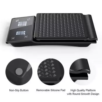 High Precision Electronic Balance 3kg/0.1g Coffee Scale Digital Kitchen Weight Kitchen чёрный