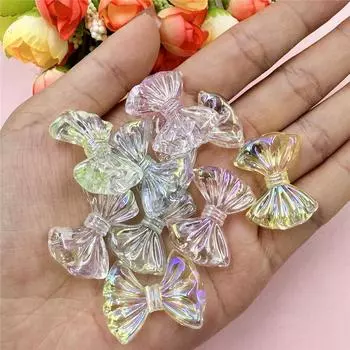 High quality 10Pcs DIY Beading Accessory About 21.6mm*28.4mm Charms DIY For Necklace Earrings Butterfly Beads Handmade Material Jewelry Making розовый