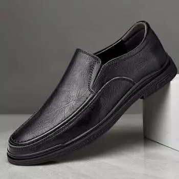 High Quality Formal Male Loafers Breathable Slip on Moccasins Outdoor Leisure Walk Boat Shoes Genuine Leather Mens Casual Shoes 37