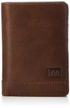 high quality soft cow leather genuine medium bill brown [Lee] Bi-fold wallet, (cowhide), leather, size, compartment,