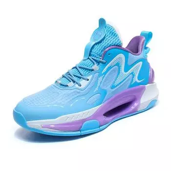 High Quality Sports Casual Running Shoes Breathable Basketball Shoes with Cushioned for All Seasons Men Sport Shoes 37 синий
