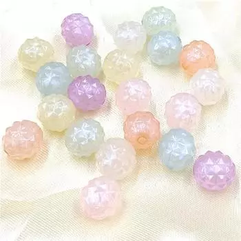 High quality Thin Shimmer Beads Necklace DIY Earrings Jewelry Accessories Bracelet 10pcs Material Creative Handmade Mermaids Acrylic Pineapple белый