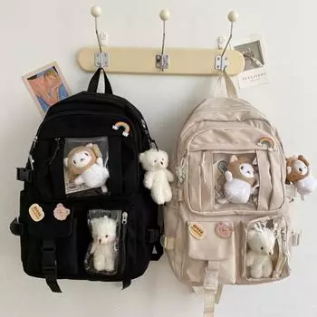 High Quality Waterproof Book Bag Multifunctional Nylon Large Capacity School Bag Travel Backbag School Rucksack