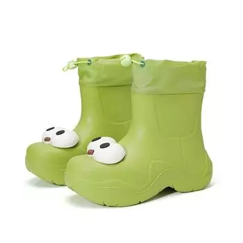 High Quality Women Rain Boots Anti-Slip Cute Design Rain Shoes for Summer Autumn and Spring 40-41Foot length(250mm) зелёный