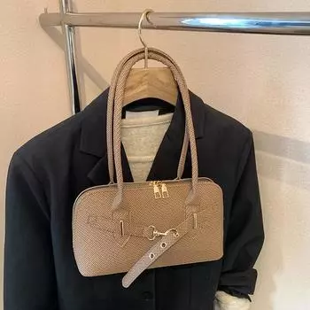 High-texture bag women s 2025 new trendy country armpit bag women s fashion versatile foreign style handbag women чёрный