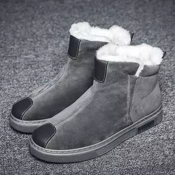 High Top Winter Boots for Men FauxFur Warmest Snow Boots Luxury Men s Casual Shoes Outdoor FashionPlatform Boot 39