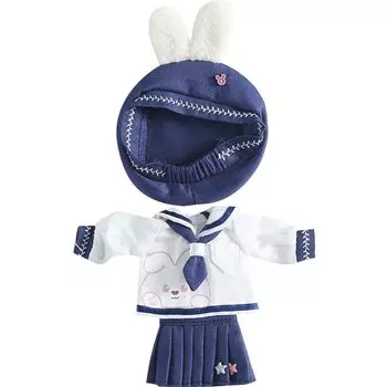 HIGHAWK OB11 Obitsu Doll 11 см тело матросского костюма кукла игрушка Obitsu тело Nendoroid размер костюм набор из 3 предметов (Комплект из темно-синей юбки с кроликом)