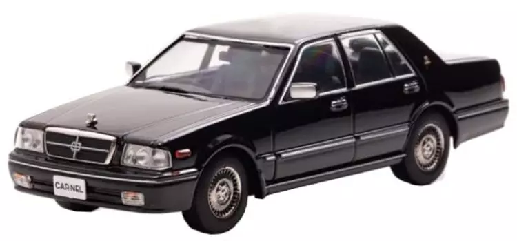 Hiko seven CARNEL Nissan Gloria Brougham VIP 1998 Black finished product 1/43 (PAY31)
