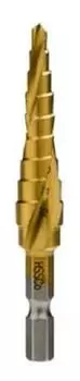 HiKOKI Stepped Drill for Drilling Various Metals, Enlarging Holes, Deburring, Chamfering, Drilling Pilot Holes for Wood Screws 0037-4479 4-12mm