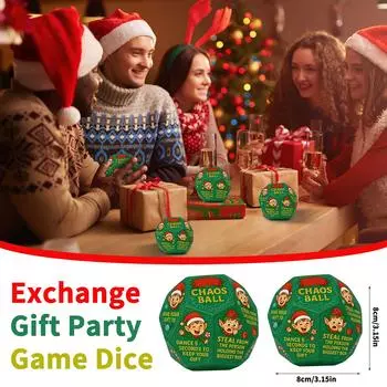 Hilarious Exchange Party Game Dice, Exchange Gifts Family Game, Christmas Stocking Stuffers Gift Exchange Dice Games For Men Women Adults One Size