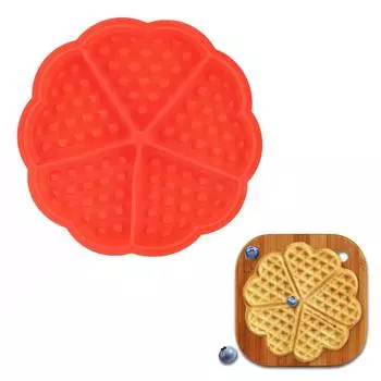 HILIFE for Oven High-temperature Baking Silicone Waffle Mold Non-stick Rectangle Shape Cake Mould Kitchen Bakeware heart
