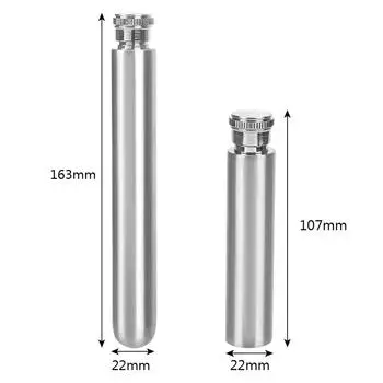 HILIFE Stainless Steel Portable 1oz/1.5oz Wine Bottle Hip Flasks Tubular Wine Pot Wine Whisky Bottle