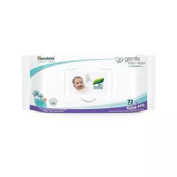 Himalaya Детские салфетки Gentle Baby, 72 салфетки, белые