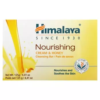 Himalaya, Питательное очищающее мыло, крем и мед, 4,41 унции (125 г)
