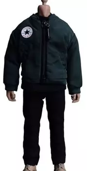 HiPlay ATStory Jacket Daily Clothes Set for Action Figures Accessories Full Set Green Cloth 1/12 (JK-Green)