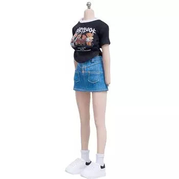 HiPlay Cdtoys 1/6 футболка юбка cd064d комплект одежды подвижное действие для фигурок совместимо с телом TBLeague